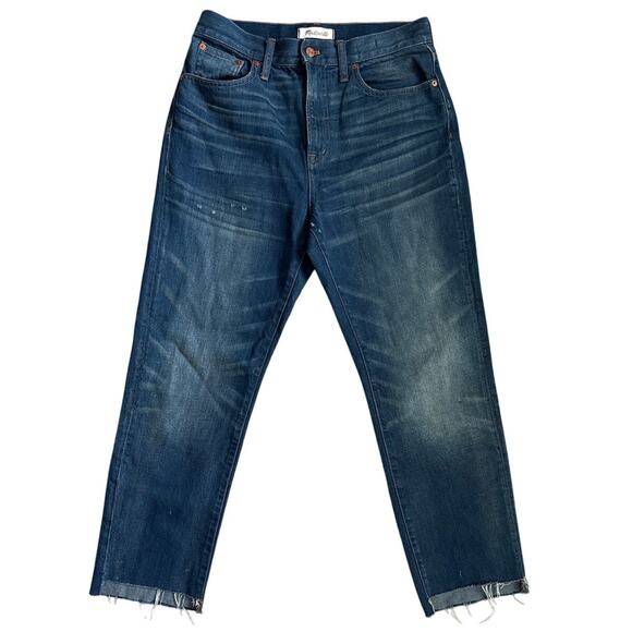 Madewell The Perfect Vintage Jeans Faded Indigo Wash Cool Step Hem Size 29 - Picture 4 of 11